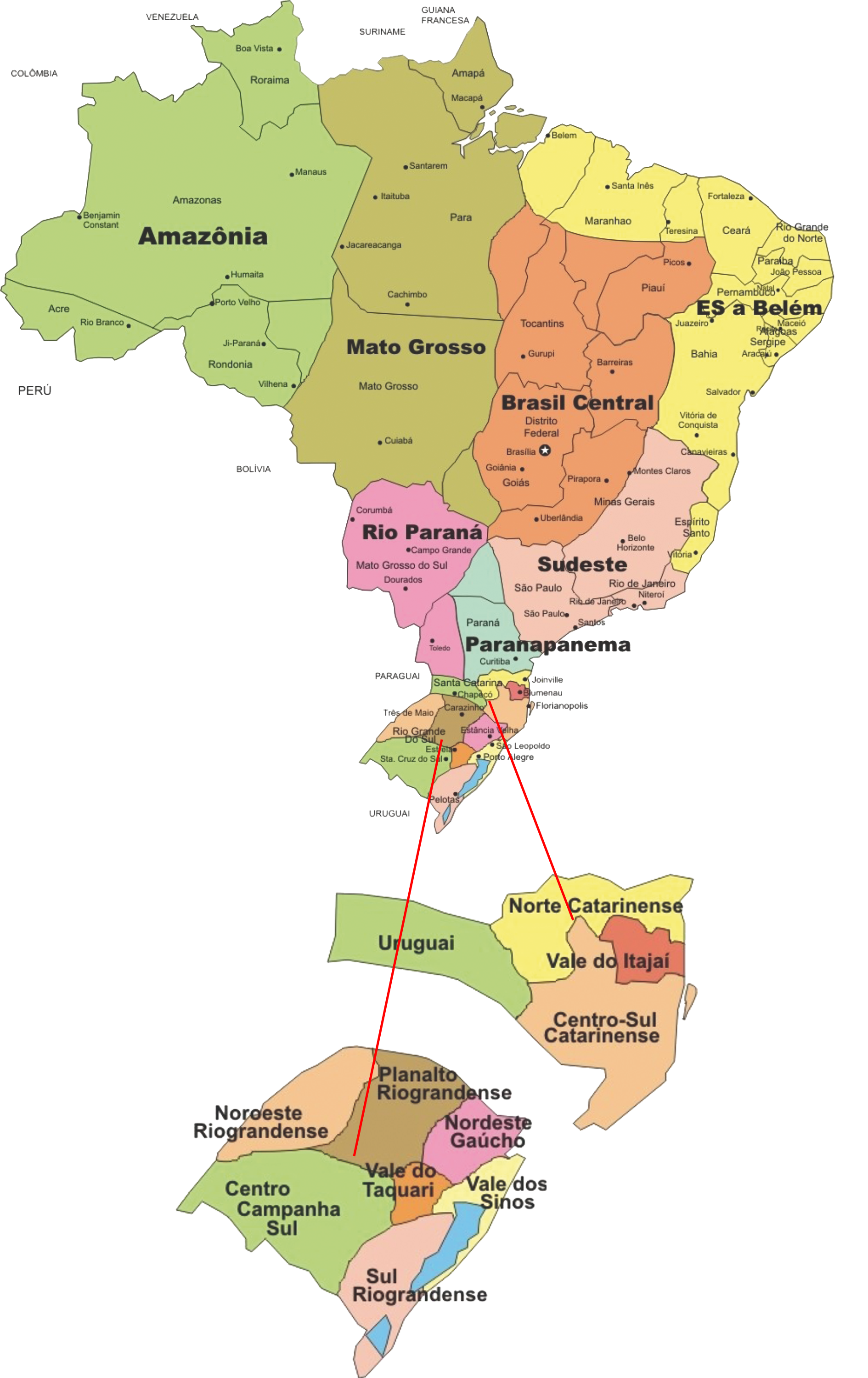 Mapa de Sínodos